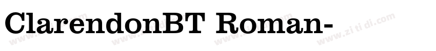 ClarendonBT Roman字体转换